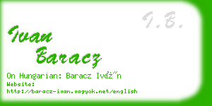 ivan baracz business card